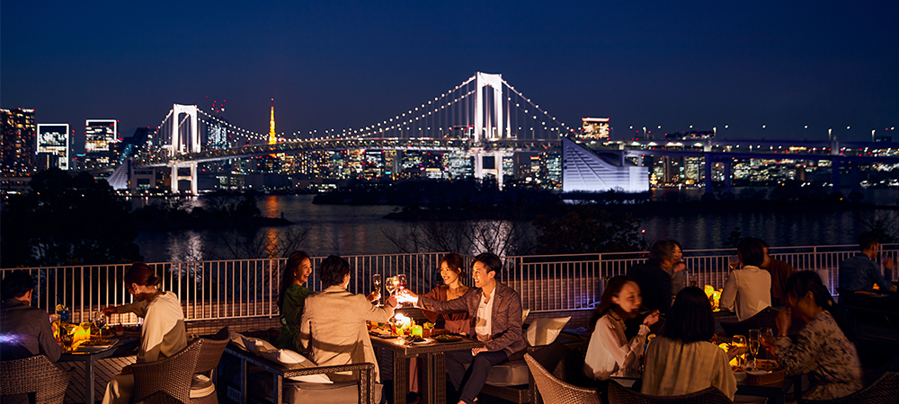 ヒルトン東京お台場 テラスラウンジ Open 東京湾の美しいパノラマビューを見ながら非日常の体験を Hotelslife
